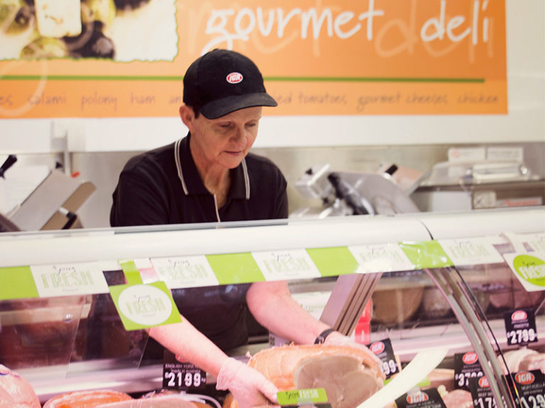 Deli Attendent at Waikiki IGA Waikiki IGA