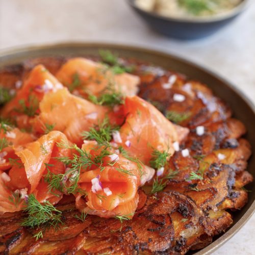 Potato Galette with Smoked Salmon and Dill Crème Fraiche - Supamart IGA