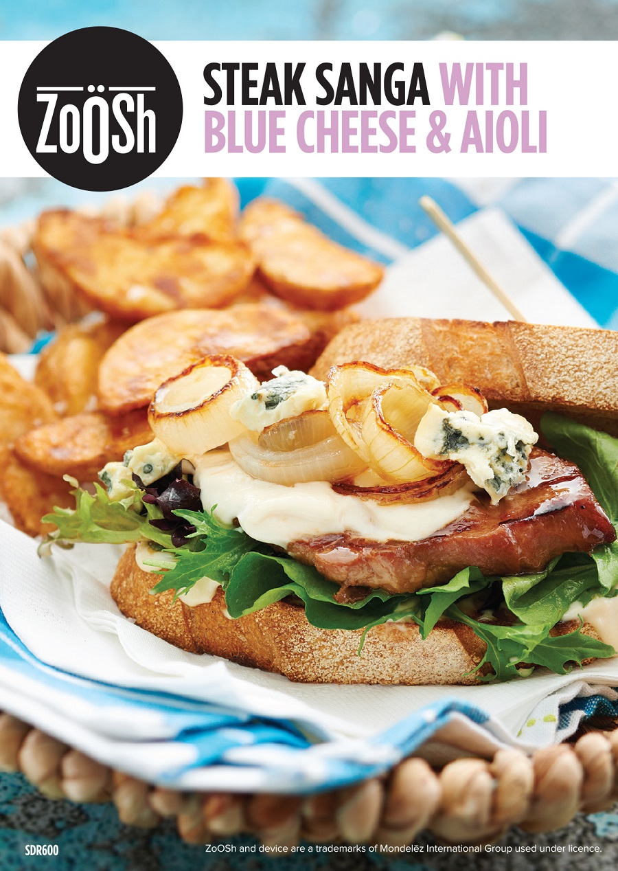 Steak Sanga with Blue Cheese & Aioli Drakes Supermarkets