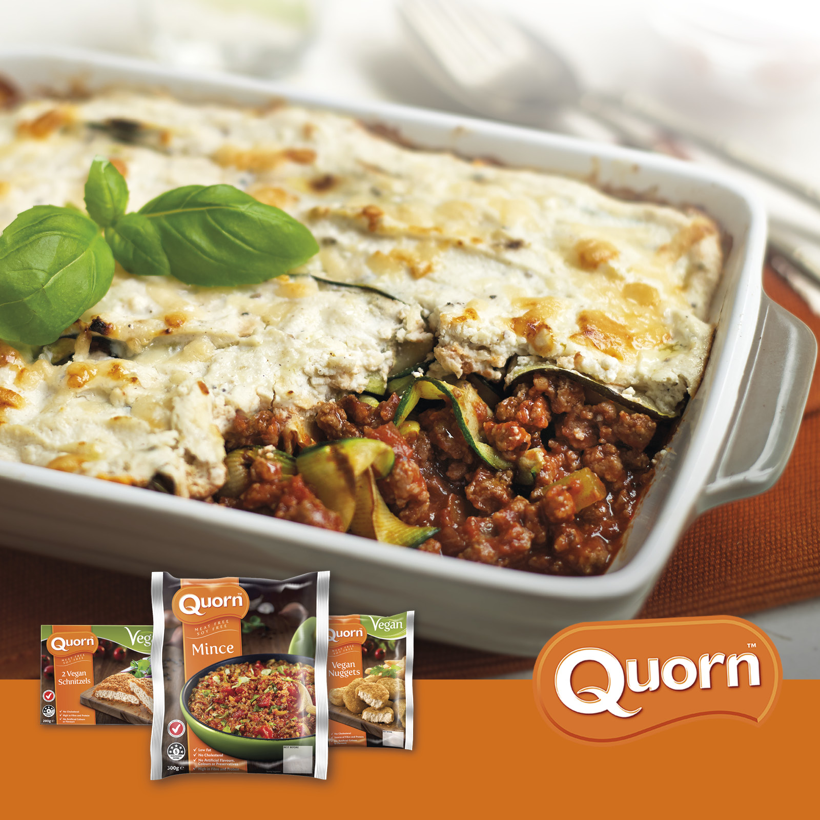 Eggplant Lasagne with Quorn MeatFree Mince Drakes Supermarkets