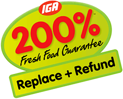 IGA 200% Fresh Guarantee